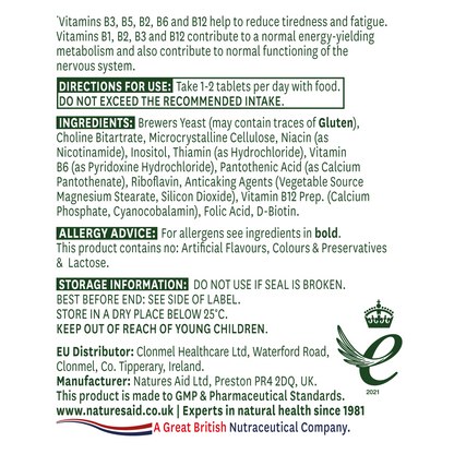 Natures Aid Vitamin B Complex (Daily) 90's