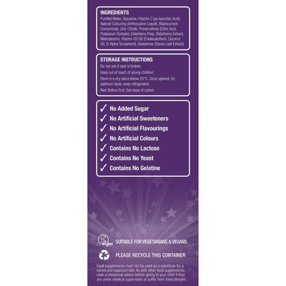 Natures Aid Super Stars Immune Support Blackcurrant Flavour 150ml