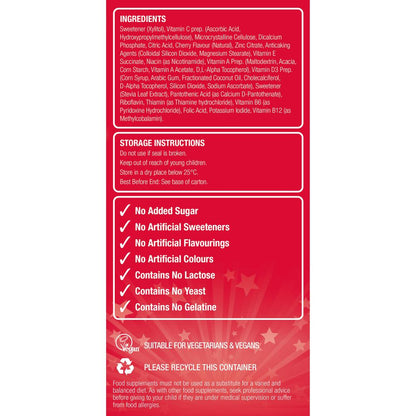 Natures Aid Super Stars Multivitamins & Minerals Cherry Flavour 60's