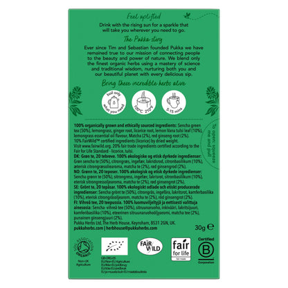 Pukka Herbs Ginseng Matcha Organic Green Tea x 20 Sachets