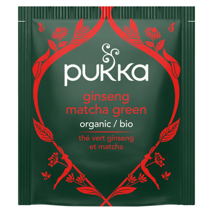 Pukka Herbs Ginseng Matcha Organic Green Tea x 20 Sachets