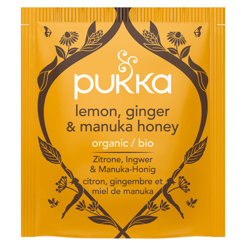 Pukka Herbs Lemon, Ginger & Manuka Honey Organic Herbal Tea x 20 Sachets