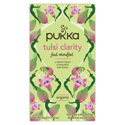 Pukka Herbs Tulsi Clarity Organic Herbal Tea x 20 Sachets