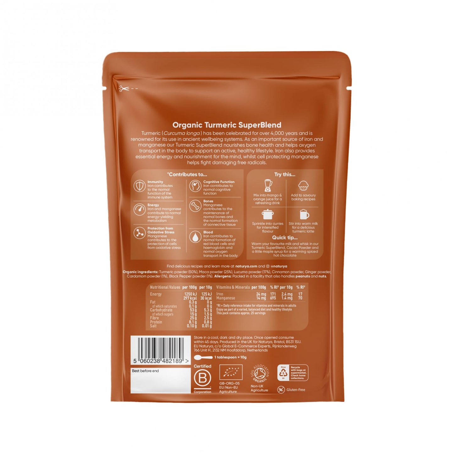 Naturya Organic Turmeric Superblend 250g