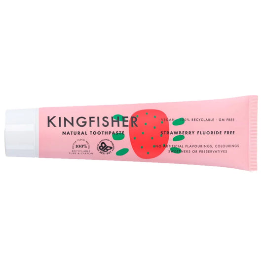 Kingfisher Natural Toothpaste Strawberry Fluoride Free 100ml