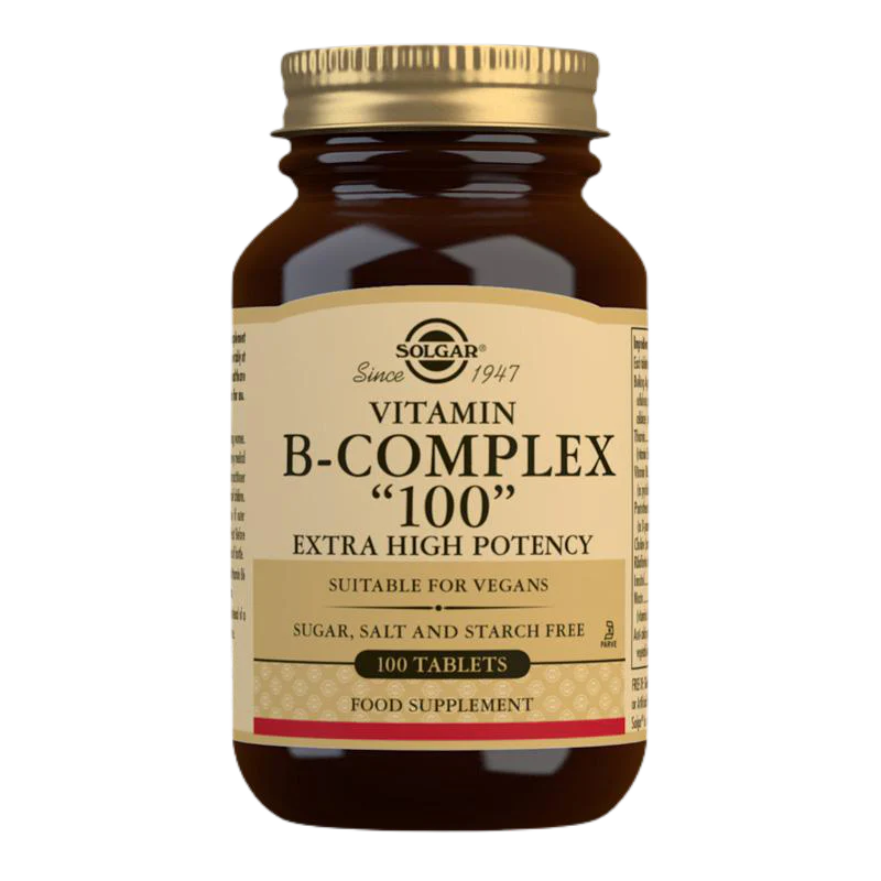 Solgar Vitamin B-Complex ''100'' Extra High Potency - 100 Tablets