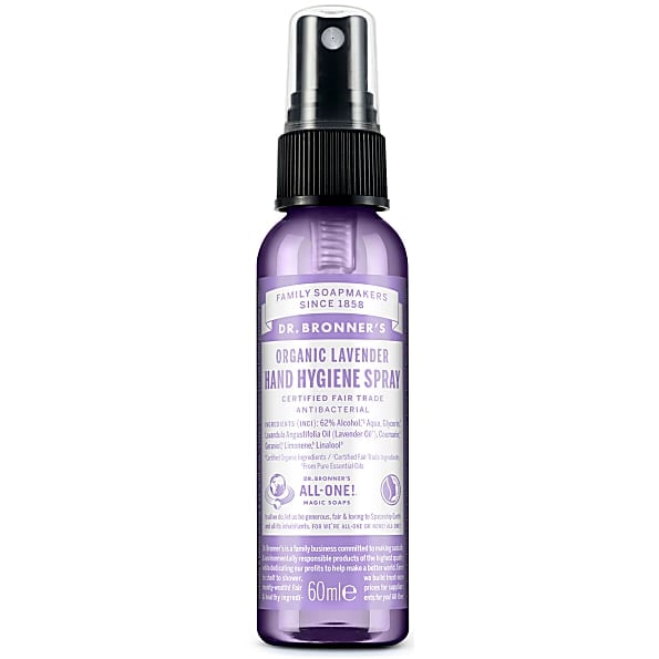 Dr Bronner's Magic Soaps Organic Lavender Hand Hygiene Spray 60ml