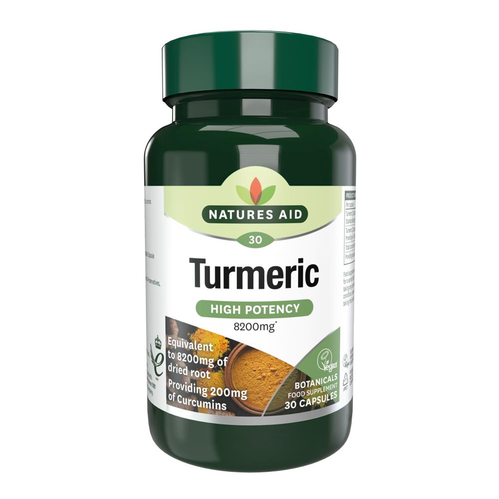 Natures Aid Turmeric (High Potency) 8200mg