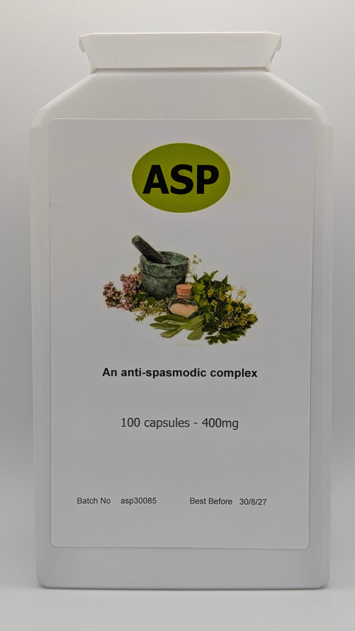 Practitioner Supplies - ASP 400mg 100 Caps - Anti-Spasmodic Complex