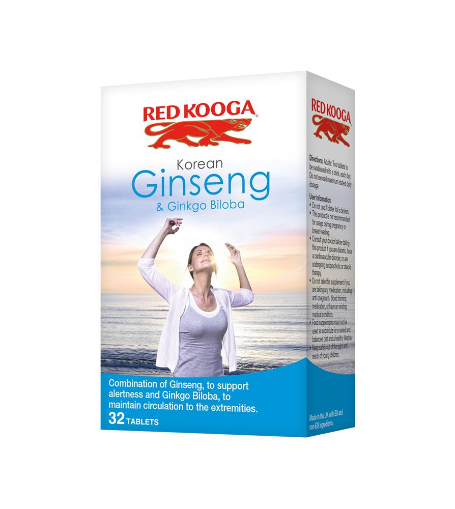 Red Kooga Korean Ginseng & Ginkgo Biloba 32 tablets