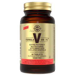 Solgar Formula VM-75 High Potency Multivitamin with Chelated Minerals Tablets