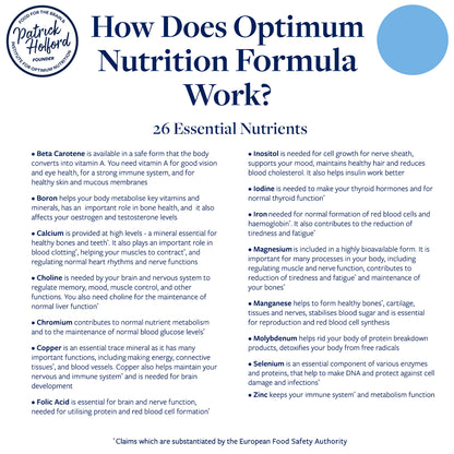 Patrick Holford Optimum Nutrition Formula 120 tablets