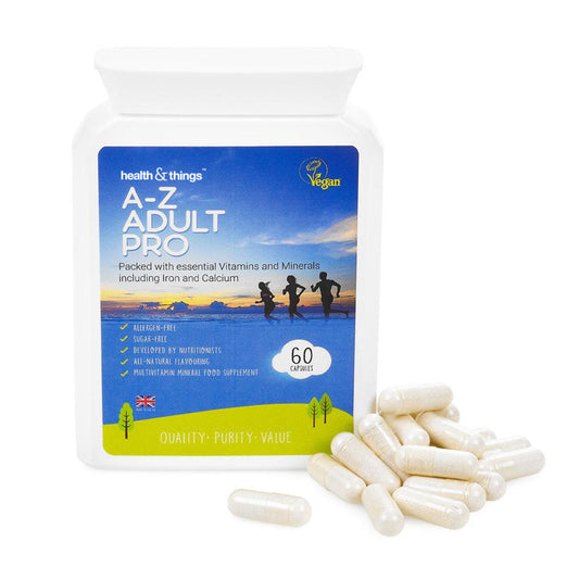 Health and Things A-Z Adult Pro Vegan Multivitamin 60's