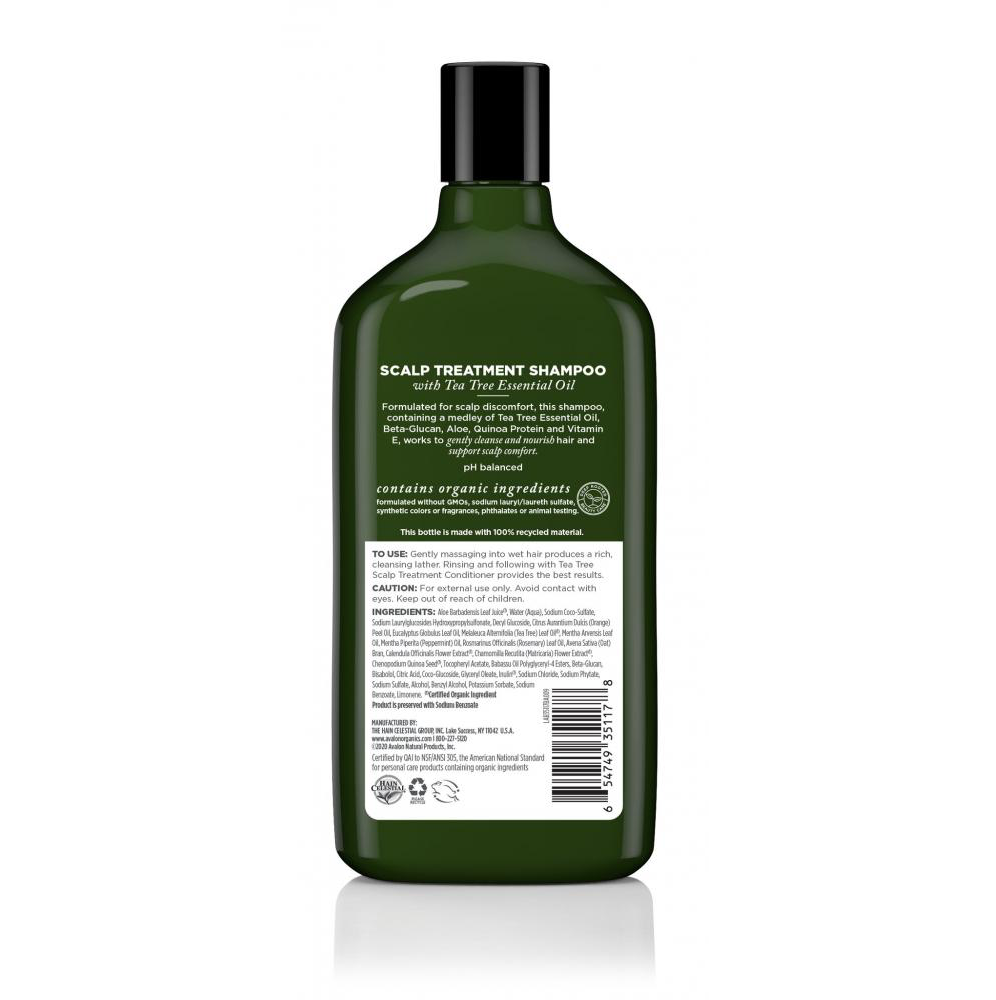 Avalon Organics Scalp Treatment Tea Tree Shampoo 325ml