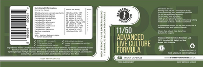 Barefoot Nutrition Advanced Live Culture Formula 60's