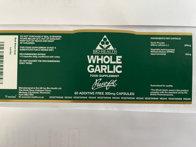 Bio-Health Whole Garlic 60's