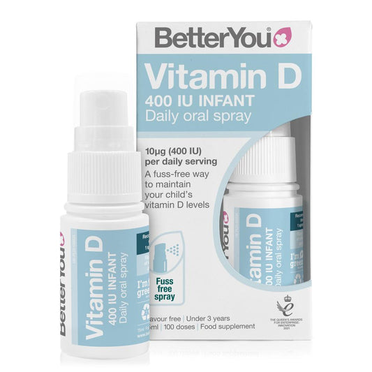 BetterYou Vitamin D 400IU Infant Daily Oral Spray 15ml