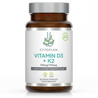 Cytoplan Vitamin D3 + K2 60's