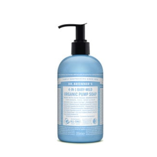 Dr Bronner's Magic Soaps 4-In-1 Baby-Mild Organic Pump Soap 355ml