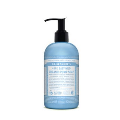 Dr Bronner's Magic Soaps 4-In-1 Baby-Mild Organic Pump Soap 355ml