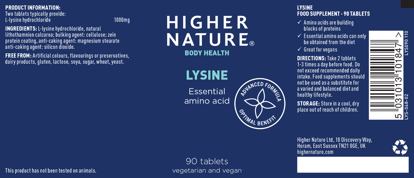 Higher Nature Lysine 90's