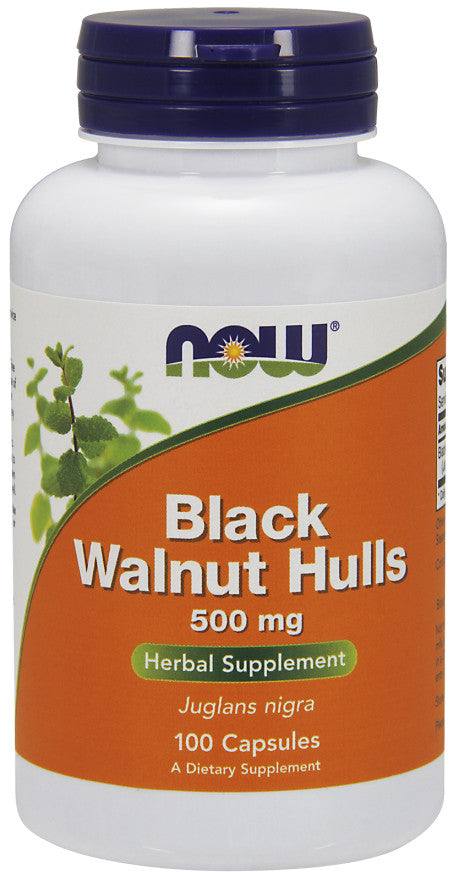 NOW Foods Black Walnut Hulls 500mg 100 caps