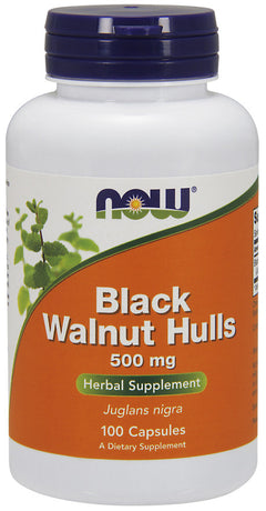 NOW Foods Black Walnut Hulls 500mg 100 caps
