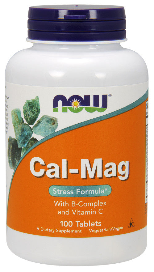 NOW Foods Cal-Mag with B-Complex and Vitamin C 100 tablets