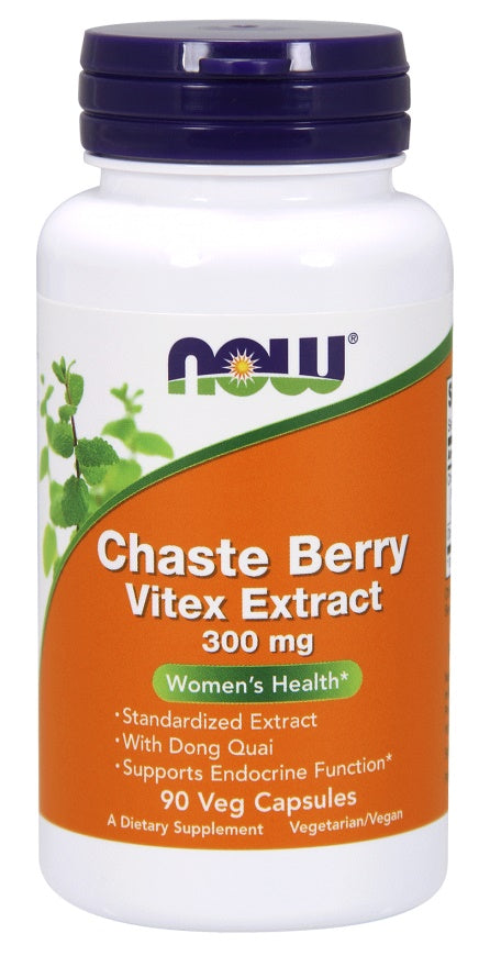 NOW Foods Chaste Berry Vitex Extract 300mg 90 vcaps