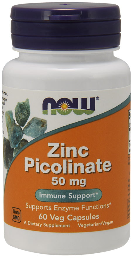 NOW Foods Zinc Picolinate 50mg 60 vcaps