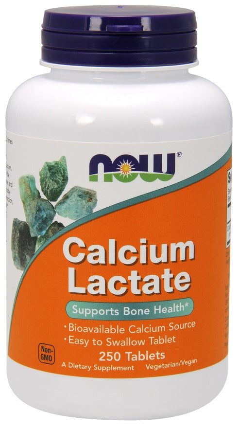 NOW Foods Calcium Lactate 250 tablets
