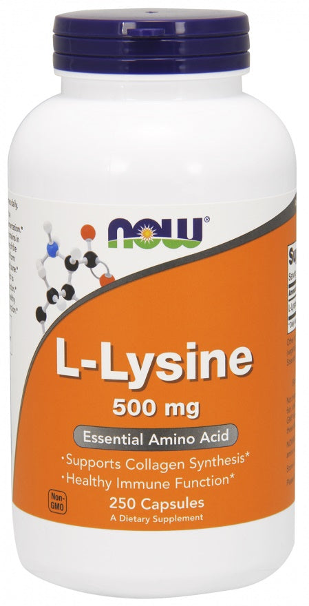 NOW Foods L-Lysine 500mg 250 vcaps
