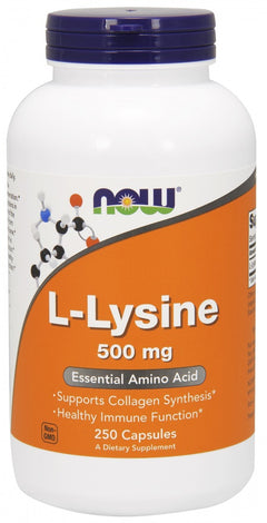 NOW Foods L-Lysine 500mg 250 vcaps