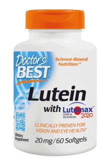 Doctor's Best Lutein with Lutemax 20mg 60 softgels