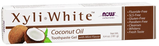 NOW Foods XyliWhite Coconut Oil Toothpaste Gel 181g