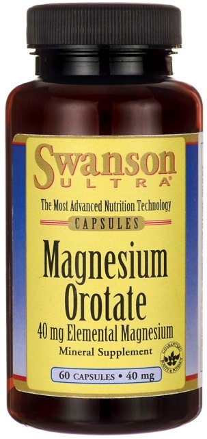 Swanson Magnesium Orotate 40mg 60 caps
