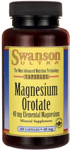 Swanson Magnesium Orotate 40mg 60 caps