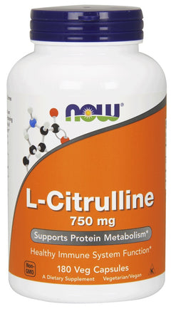 NOW Foods L-Citrulline 750mg 180 vcaps