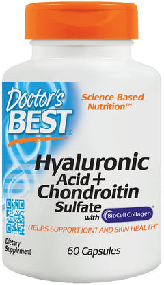 Doctor's Best Hyaluronic Acid + Chondroitin Sulfate with BioCell Collagen 60 caps