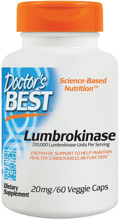 Doctor's Best Lumbrokinase 20mg 60 vcaps