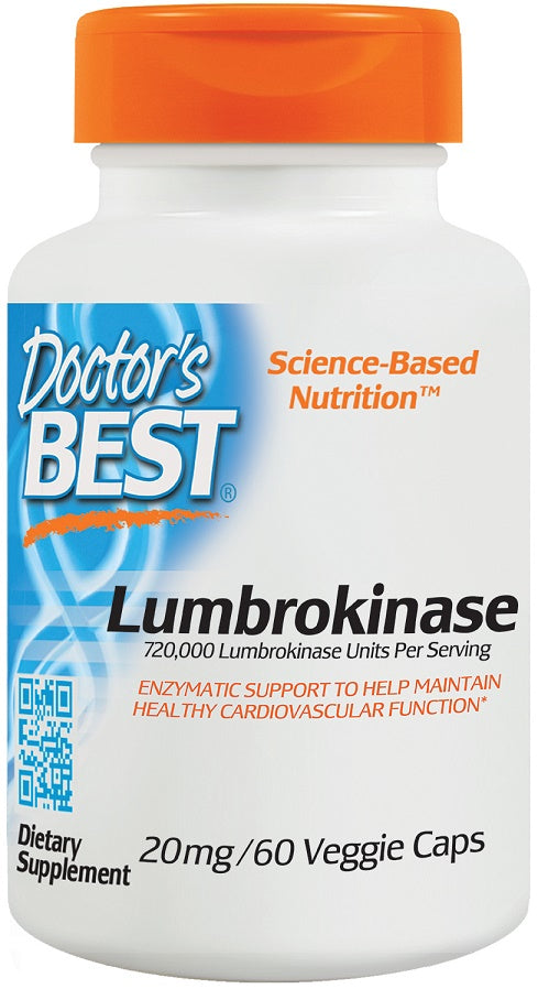 Doctor's Best Lumbrokinase 20mg 60 vcaps