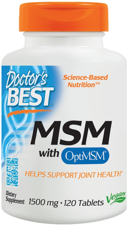 Doctor's Best MSM with OptiMSM Vegan 1500mg 120 tablets