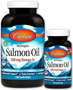 Carlson Labs Norwegian Salmon Oil 180 + 50 softgels