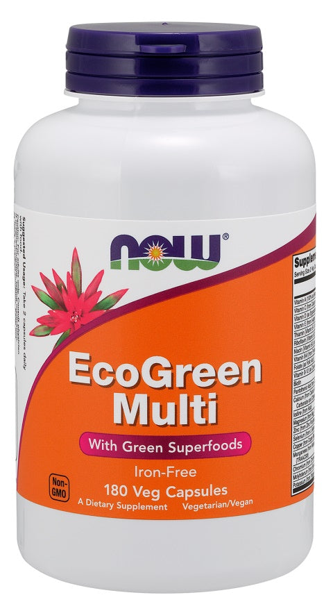NOW Foods Green Multi Iron Free 180 vcaps