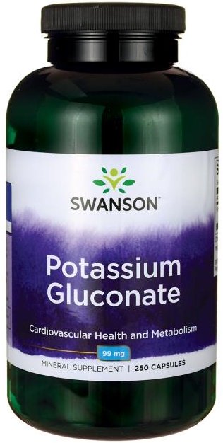 Swanson Potassium Gluconate 99mg 250 caps