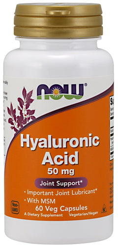 NOW Foods Hyaluronic Acid with MSM 50mg 60 vcaps