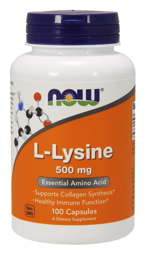 NOW Foods L-Lysine 500mg 100 vcaps