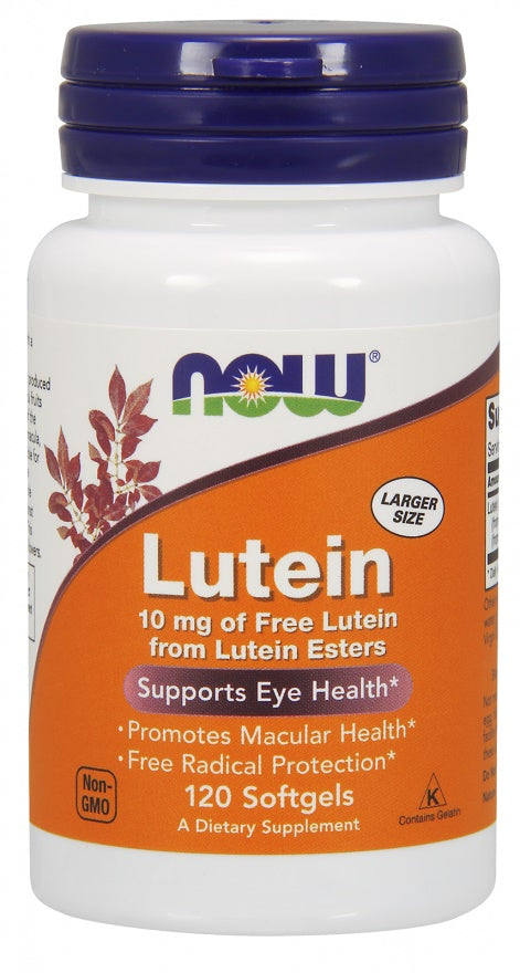 NOW Foods Lutein 10mg 120 softgels
