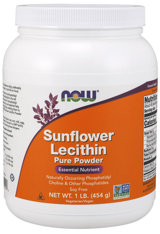 NOW Foods Sunflower Lecithin Pure Powder 454g