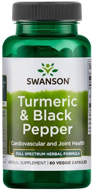 Swanson Turmeric & Black Pepper 60 vcaps